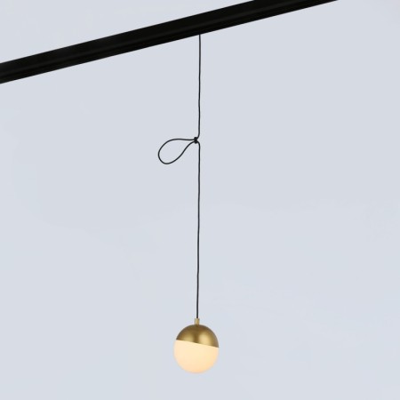 Suspension boule LED sur rail magnétique 48V - 6W - Blanc chaud 2700K - IRC90 - Or