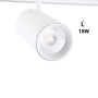 Spot LED sur rail magnétique 48V - 18W - Blanc