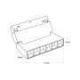 Spot LED linéaire orientable sur rail magnétique 48V - 6W - UGR16 - Blanc