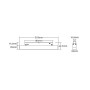 Spot LED linéaire opale sur rail magnétique RGB + CCT réglable sur 3 températures différentes de 2700-6500ºK - 12W - Mi Light