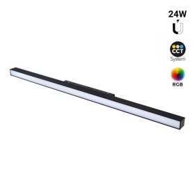 Spot LED linéaire opale sur rail magnétique RGB + CCT réglable sur 3 températures différentes de 2700-6500ºK - 24W - Mi Light