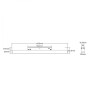 Spot LED linéaire opale sur rail magnétique CCT réglable sur 3 températures différentes de 2700-6500ºK - 24W - Mi Light