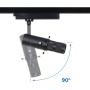 Projecteur LED shapeable sur rail monophasé - 10W - 20º-35°- Blanc chaud 3000K