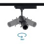 Projecteur LED shapeable sur rail monophasé - 10W - 20º-35°- Blanc chaud 3000K