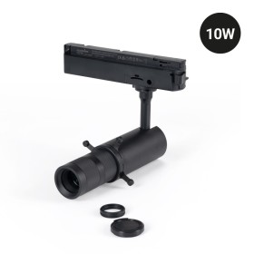 Projecteur LED shapeable sur rail monophasé - 10W - 20º-35°- Blanc chaud 3000K
