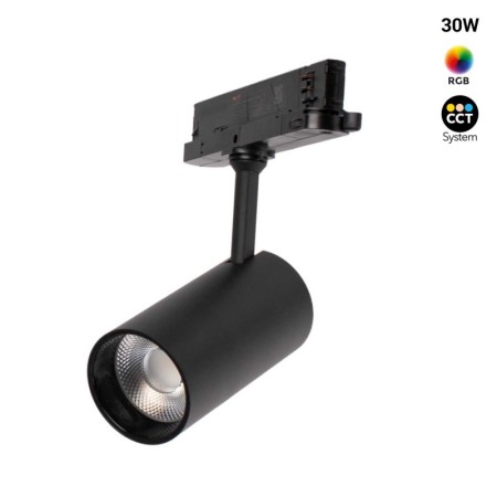 Spot LED triphasé RGB + CCT réglable sur 2 températures différentes 2700K et 6500K - 30W - Mi Light
