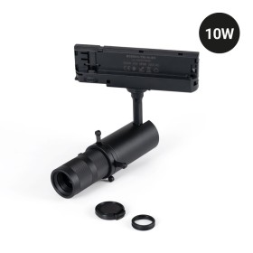 Projecteur LED shapeable sur rail triphasé - 10W - 20º-35° - Blanc chaud 3000K