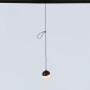 Suspension boule LED sur rail magnétique 48V - 6W - Blanc chaud 2700K - IRC90 - Noir