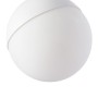 Suspension boule LED sur rail magnétique 48V - 6W - Blanc chaud 2700K - IRC90 - Blanc