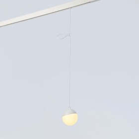 Suspension boule LED sur rail magnétique 48V - 6W - Blanc chaud 2700K - IRC90 - Blanc