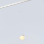 Suspension boule LED sur rail magnétique 48V - 6W - Blanc chaud 2700K - IRC90 - Blanc