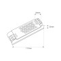 Alimentation LED 24V 60W slim - 2.5A - IP20