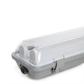 Réglette étanche IP65 2 x tube LED 1500Mm ABS / PC clips en acier inoxydable