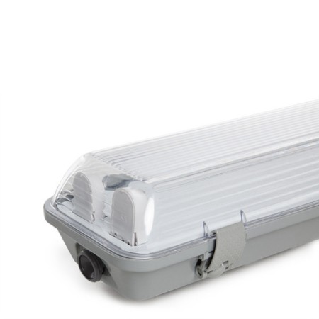 Réglette étanche IP65 2 x tube LED 1500Mm ABS / PC clips en acier inoxydable