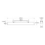 Spot LED linéaire opale sur rail magnétique RGB + CCT réglable sur 3 températures de 2700-6500ºK - 24W - Mi Light - Blanc