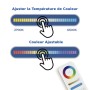 Spot LED linéaire sur rail magnétique RGB + CCT réglable sur 3 températures différentes de 2700-6500ºK - 12W - Mi Light - Blanc