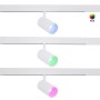 Spot LED sur rail magnétique RGB + CCT réglable sur 3 températures différentes de 2700-6500ºK - 48V - 12W - Mi Light - Blanc