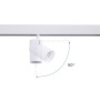 Spot LED sur rail magnétique RGB + CCT réglable sur 3 températures différentes de 2700-6500ºK - 48V - 12W - Mi Light - Blanc