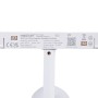 Spot LED sur rail magnétique RGB + CCT réglable sur 3 températures différentes de 2700-6500ºK - 48V - 12W - Mi Light - Blanc