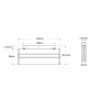 Spot LED linéaire orientable sur rail magnétique CCT réglable sur 3 températures de 2700-6500ºK - 10W - UGR18 - Mi Light - Blanc