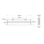 Spot LED linéaire orientable sur rail magnétique CCT réglable sur 3 températures de 2700-6500ºK - 20W - UGR18 - Mi Light - Blanc