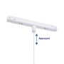 Spot suspendu LED sur rail magnétique 48V - 8W - Blanc