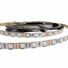 Ruban LED 12V DC 72W 10mm multicolore RGB IP20 (SMD505050 60ch/m) Rouleau de 5 mètres