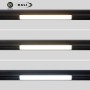 Spot LED linéaire opale 12W sur rail magnétique 48V CCT réglable sur 3 températures différentes de 2700-6000ºK Gradation DALI-2