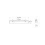 Spot LED linéaire opale 12W sur rail magnétique 48V CCT réglable sur 3 températures différentes de 2700-6000ºK Gradation DALI-2