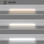 Spot LED linéaire opale 12W sur rail magnétique 48V CCT réglable sur 3 températures différentes de 2700-6000ºK Gradation DALI-2