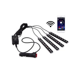 Kit de voiture LED RGB 12V - Contrôle depuis le mobile par bluetooth / WIFI