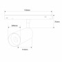 Spot LED sur rail magnétique 48V - 10W - CCT réglable sur 3 températures différentes de 2700-6000ºK - Gradation DALI-2