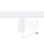 Projecteur LED sur rail magnétique 48V CCT réglable sur 3 températures différentes de 2700-6500ºK - 20W - DALI-2 dimmable