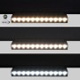 Spot LED linéaire orientable sur rail magnétique 48V CCT réglable sur 3 températures de 2700-6000ºK - 12W - Gradation DALI UGR18