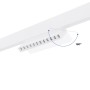 Spot LED linéaire orientable sur rail magnétique 48V CCT réglable sur 3 températures de 2700-6000ºK - 12W - Gradation DALI UGR18