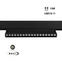 Spot LED linéaire orientable sur rail magnétique 48V CCT réglable sur 3 températures de 2700-6000ºK - 18W - Gradation DALI UGR18