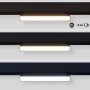 Spot LED opale linéaire orientable sur rail magnétique 48V CCT réglable sur 3 températures de 2700-6000ºK - 12W - Gradation DALI