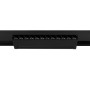 Spot LED linéaire orientable sur rail magnétique 48V - 12W - Blanc chaud 2800K - Puce OSRAM - UGR18 - Noir