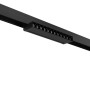 Spot LED linéaire orientable sur rail magnétique 48V - 12W - Blanc chaud 2800K - Puce OSRAM - UGR18 - Noir