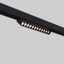 Spot LED linéaire orientable sur rail magnétique 48V - 12W - Blanc chaud 2800K - Puce OSRAM - UGR18 - Noir
