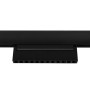 Spot LED linéaire orientable sur rail magnétique 48V - 12W - Blanc chaud 2800K - Puce OSRAM - UGR18 - Noir