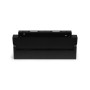 Spot LED linéaire orientable sur rail magnétique 48V - 12W - Blanc chaud 2800K - Puce OSRAM - UGR18 - Noir