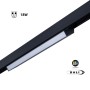 Spot LED opale linéaire orientable sur rail magnétique 48V CCT réglable sur 3 températures de 2700-6000ºK - 18W - Gradation DALI
