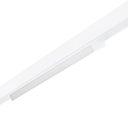 Spot LED opale linéaire orientable sur rail magnétique 48V CCT réglable sur 3 températures de 2700-6000ºK - 18W - Gradation DALI