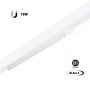Spot LED opale linéaire orientable sur rail magnétique 48V CCT réglable sur 3 températures de 2700-6000ºK - 18W - Gradation DALI