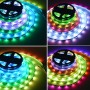 Ruban LED intelligent IC RGB 12V DC - 14,4 W/m - IP20 - 60 LED/m - Largeur 10mm - 5 mètres