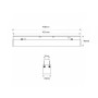 Spot LED linéaire opale sur rail magnétique 48V CCT réglable sur 3 températures différentes de 2700-6000ºK - 20W Gradation DALI