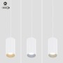 Spot suspendu LED sur rail magnétique 48V CCT réglable sur 3 températures différentes de 2700-6000ºK - 5W - DALI-2 dimmable
