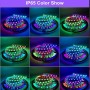 Ruban LED intelligent IC RGB 12V DC - 14,4 W/m - IP65 - 60 LED/m - Largeur 10mm - 5 mètres