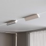 Spot LED linéaire orientable pour rail magnétique 48V- 12W - Blanc neutre 4000K - Puce OSRAM - UGR18 - Blanc